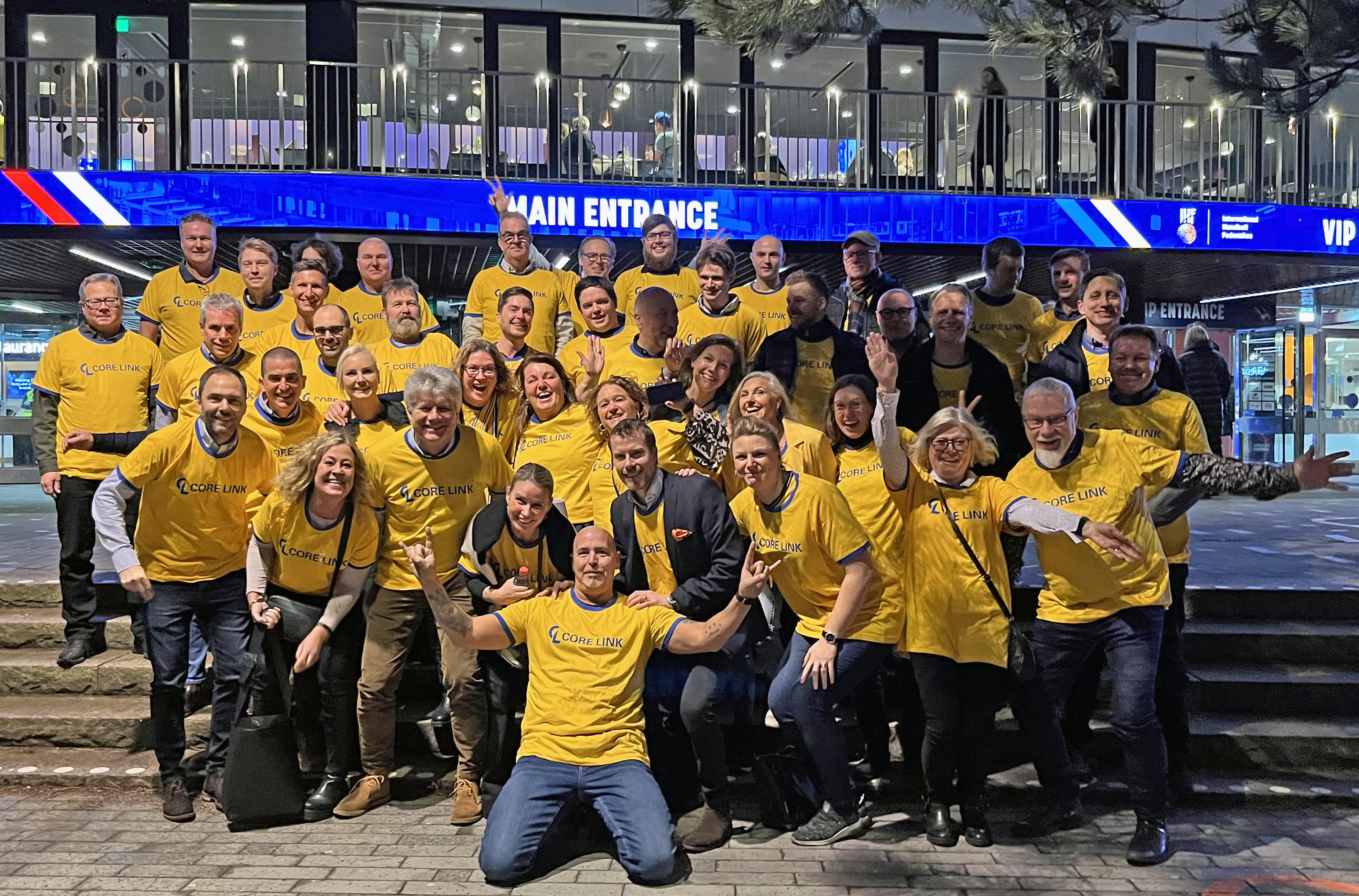 Core Link had a wonderful Saturday cheering for the Swedish Handball team